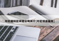 印尼国际区块链公司简介[印尼项目骗局]